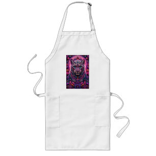 Avental Longo Pantera Neon Mística Floral Mandala