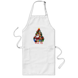 Avental Longo Papais noeis legal e Reindeer Apron