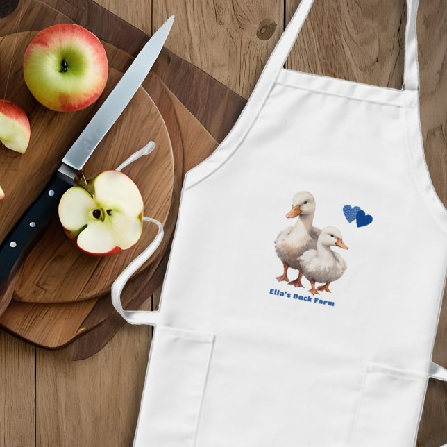 Avental Longo Patos - Cozinha Fazenda - Bib Apron (Criador carregado)
