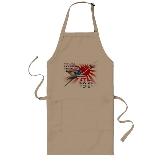Avental Longo Pearl Habor 7 de dezembro de 1941 Long Apron (Frente)