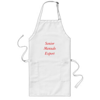 Avental Longo Perito superior de Menudo no vermelho