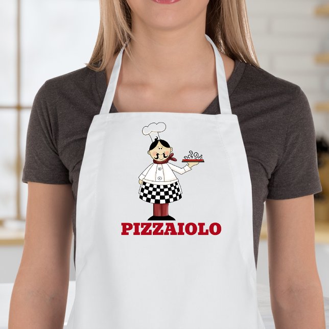 Avental Longo Pizzaiolo - Chef de Pizza Italiano (Criador carregado)