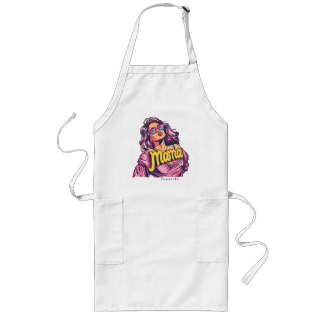 Avental Longo Pop da Mãe Personalizada (6) (Frente)