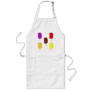 Avental Longo Pop De Gelo fruta E Bar De Sorvete De Chocolate