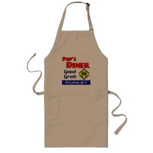 Avental Longo Pop Dinheiro Retro Cozinha Dizendo Apron