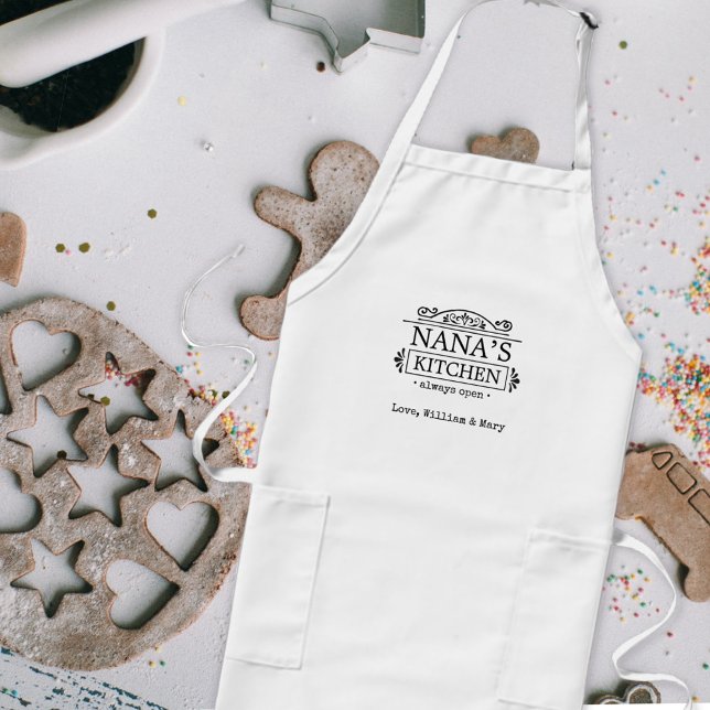 Avental Longo Presente na cozinha de Nana Avó de Netos cozinhand (Criador carregado)