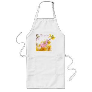 Avental Longo Primavera Blossoms Apron