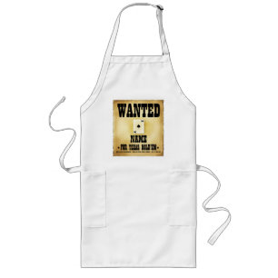 Avental Longo Procurado pelo CHURRASCO Texas Holdem Apron