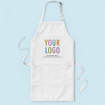 Avental Longo Promocional de Logotipo de Empresa Personalizada A<br><div class="desc">Personalize a sua própria placa on-line com o logotipo da sua empresa, o slogan de negócios e o endereço do site. Este é um avental branco longo com bolsos feitos de poli-algodão. Também estão disponíveis avental de comprimento curto e tamanho de criança. Os roteiros do promocional podem anunciar sua empresa...</div>