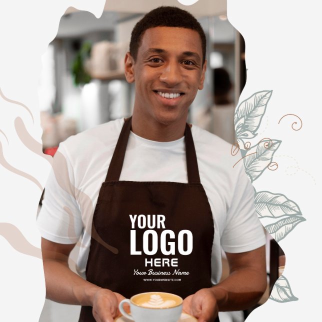 Avental Longo Promocional de Logotipo de Empresa Personalizada A (Criador carregado)