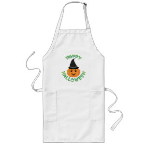 AVENTAL LONGO PUMPKIN "FELIZ HALLOWEEN"