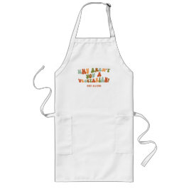 Avental Longo Retro de Groovy Por que você não é vegetariano?