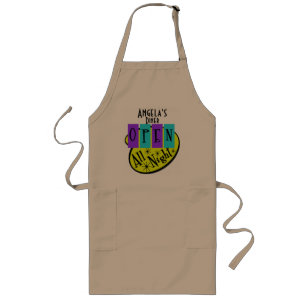 Avental Longo Retro Personalizável Aberto O Diner Apron