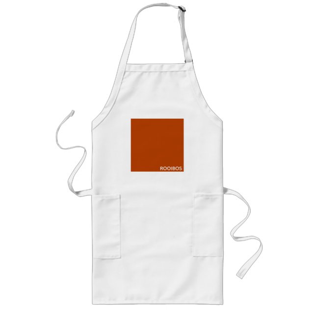Avental Longo Rooibos - cor vermelha castanho (Frente)
