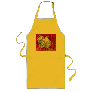 Avental Longo Rooster Apron