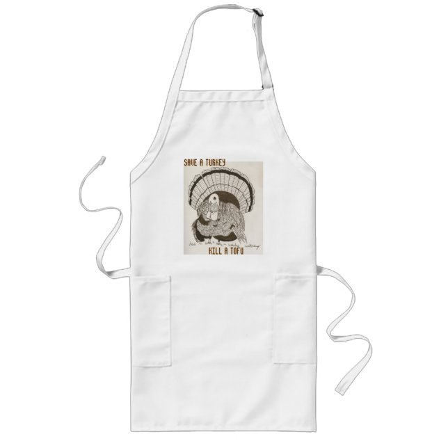 Avental Longo "Salve Um Matar Turco A Tofu" Apron (Frente)