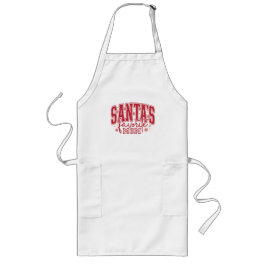 Avental Longo Santa's Favorite Mom Apron