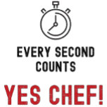 Avental Longo Sim Chef Cada segundo conta Apron<br><div class="desc">Cozinhar divertido na cozinha da casa,  mas talvez não profissionalmente. Talvez você seja chef e não cozinhe em casa. Eu entendo,  longas horas na cozinha vão fazer isso. Respeite o Chef,  Chef.</div>