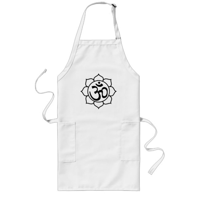 Avental Longo Símbolo de Aum da flor de Lotus (Frente)