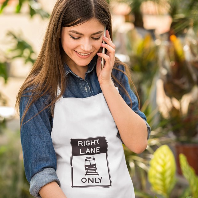 Avental Longo Sinalização de Faixa Direita Apenas Rodovia Longo  (Criador carregado)