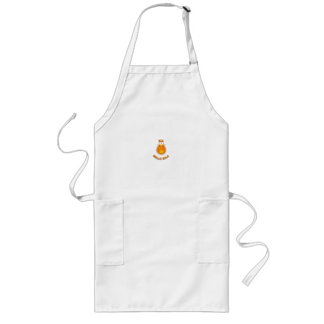Avental Longo Sol Brillo Sola Logo Apron – Stylish Sun Design Ki (Frente)