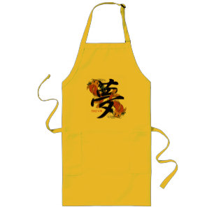 Avental Longo Sonho dos peixes de Koi do Kanji