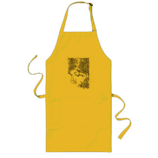 Avental Longo Sunny Yellow Sydney Map Kitchen Apron