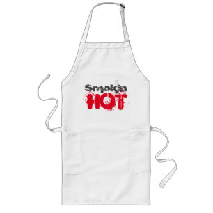 Avental Longo Tabagismo de Gráficos Quentes Design Long Apron