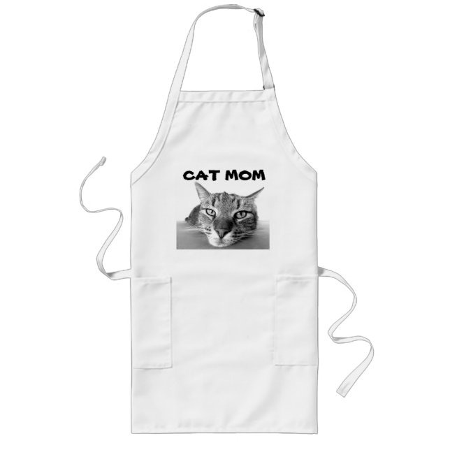 Avental Longo Tabby CAT MOM Apron (Frente)