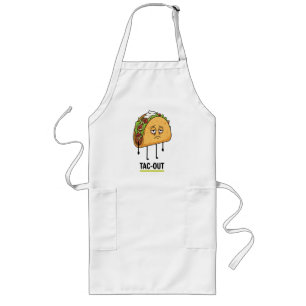 Avental Longo Tac-Out Humor – Piada de Taco Exausto Engraçada