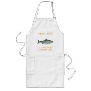 Avental Longo Território de Connecticut Peixe Sável Americano