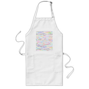 Avental Longo Tiffany Design de texto II Apron longo