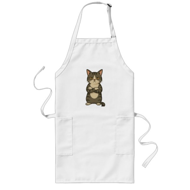 Avental Longo Título: Atitude da Gata Mal-Humorada – Camiseta de (Frente)