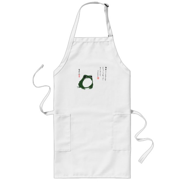 Avental Longo Triste Sapo Japonês do século XIX (Frente)