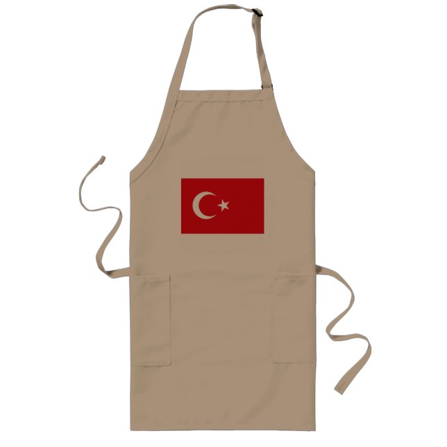 Avental Longo Turquia Flag Apron (Frente)