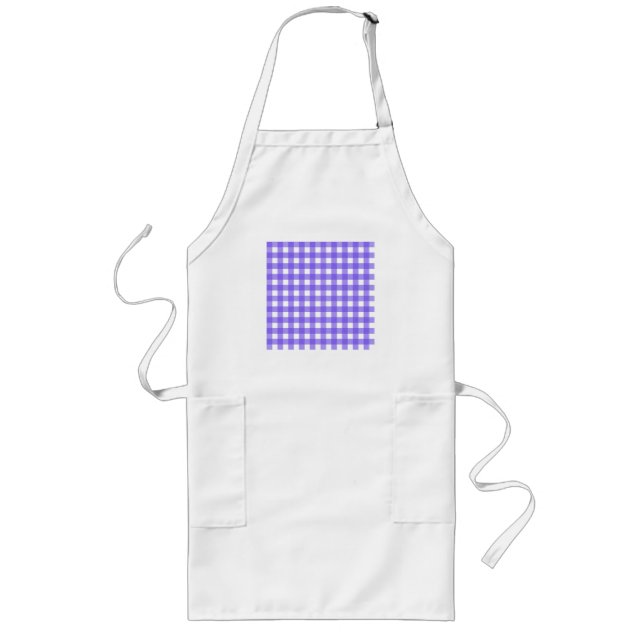 Avental Longo Turwinkle e gingham branco (Frente)