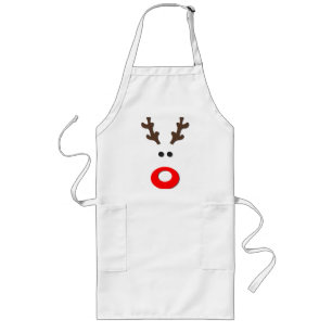 Avental Longo Um Rudolph Bonito - Apron de Natal