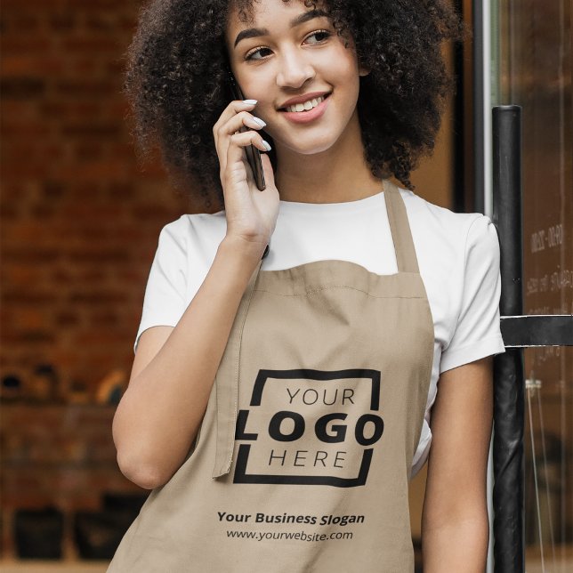 Avental Longo Uniforme de Promocional de Logotipo da Empresa Per (Criador carregado)