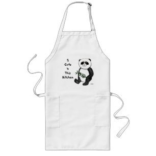 Avental Longo Urso de panda demasiado bonito