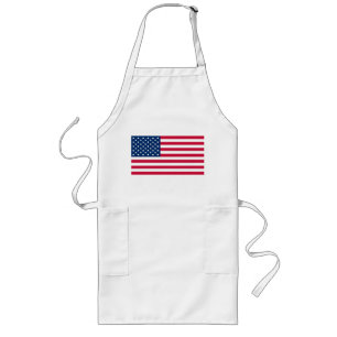 Avental Longo USA Flag Apron Estados Unidos da América