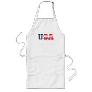 Avental Longo USA Happy 4 De Julho Botão De Chapéu De Camisola K