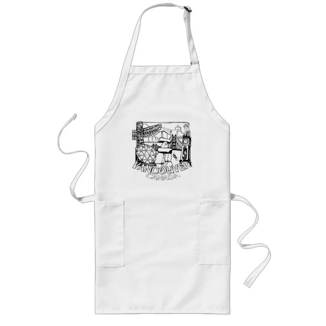 Avental Longo Vancouver Canada Souvenir Apron e presentes no Coz (Frente)