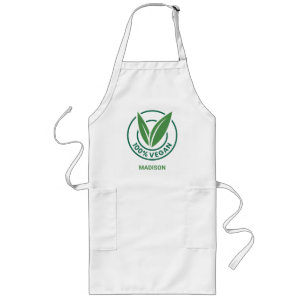 Avental Longo Vegan de nome personalizado