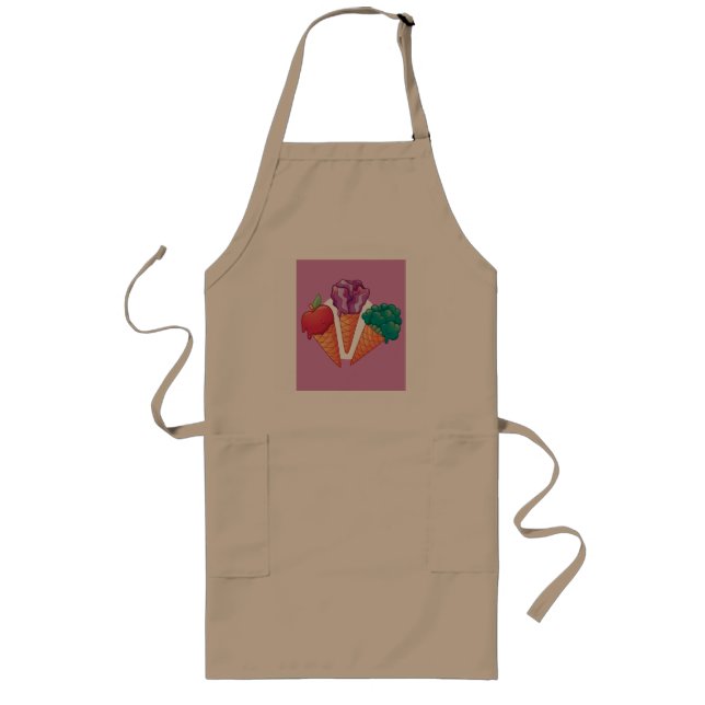Avental Longo Vegan Tasty Sorvete Cone (Frente)