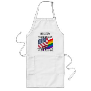 Avental Longo Veteranos Lgbt - Bandeira Americana