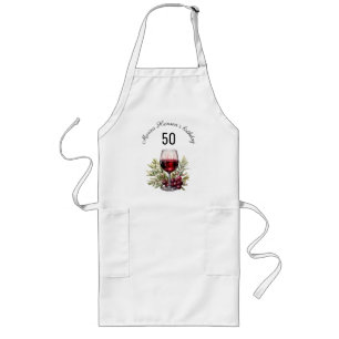 Avental Longo Vidro Vidro Vidro Azeitolor 50º Aniversário