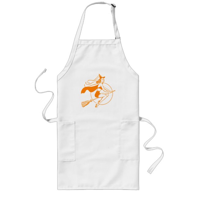 Avental Longo Vintage Halloween Witch (Frente)
