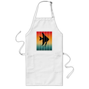 Avental Longo Vintage Sunset Silhouket Fish