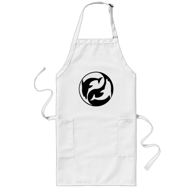 Avental Longo Yin Yang Dolphin Apron (Frente)