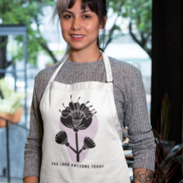 Avental Longo "You Look Awesome Today" - Floral Vibes 